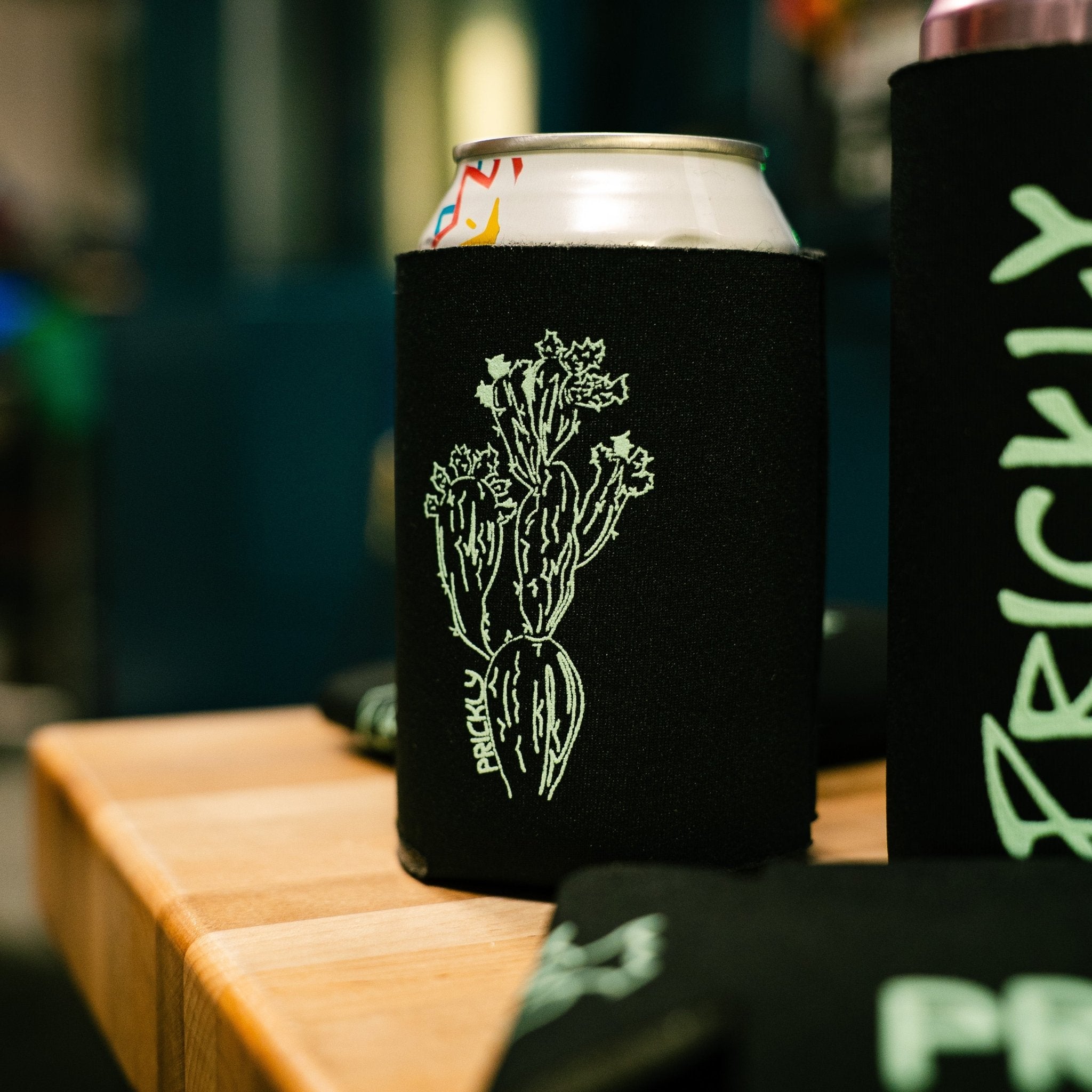 Prickly Pear Can Coozie - Arctic Leopard USA