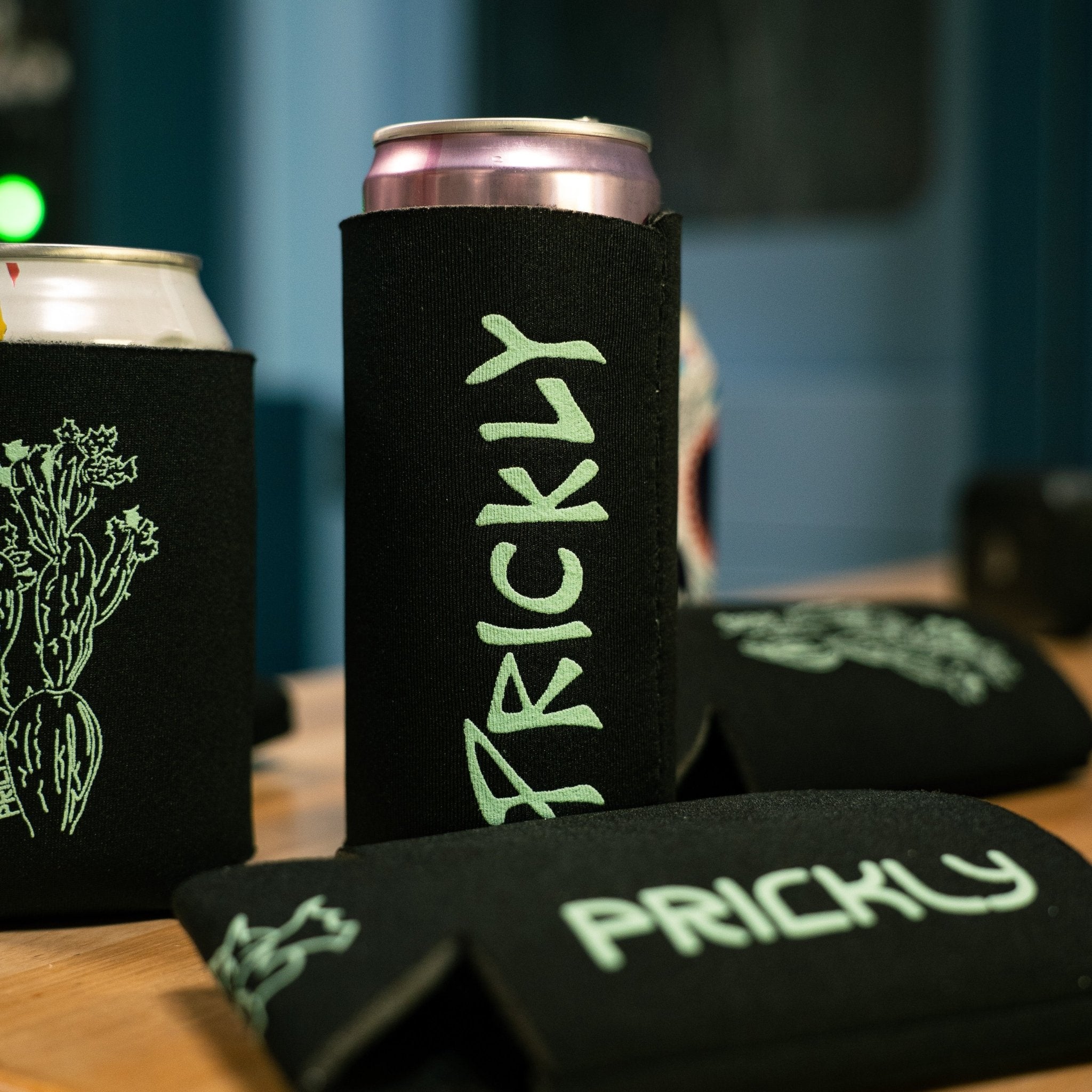 Prickly Pear Can Coozie - Arctic Leopard USA