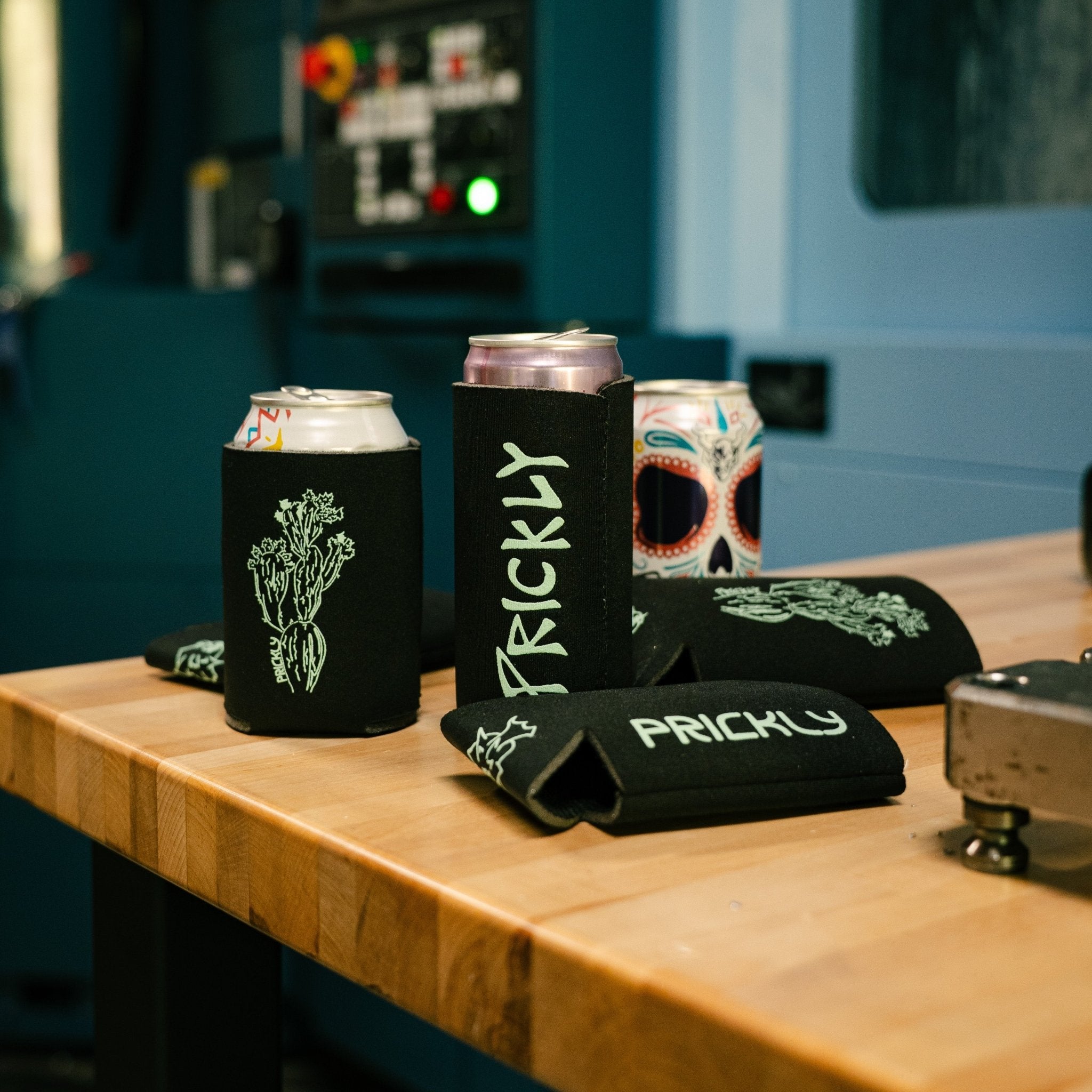 Prickly Pear Can Coozie - Arctic Leopard USA