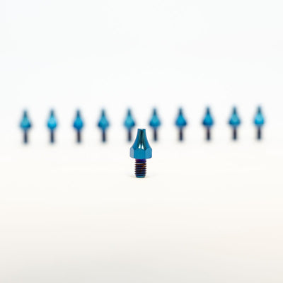 Titanium Prickly Footpeg Pins - Arctic Leopard USA